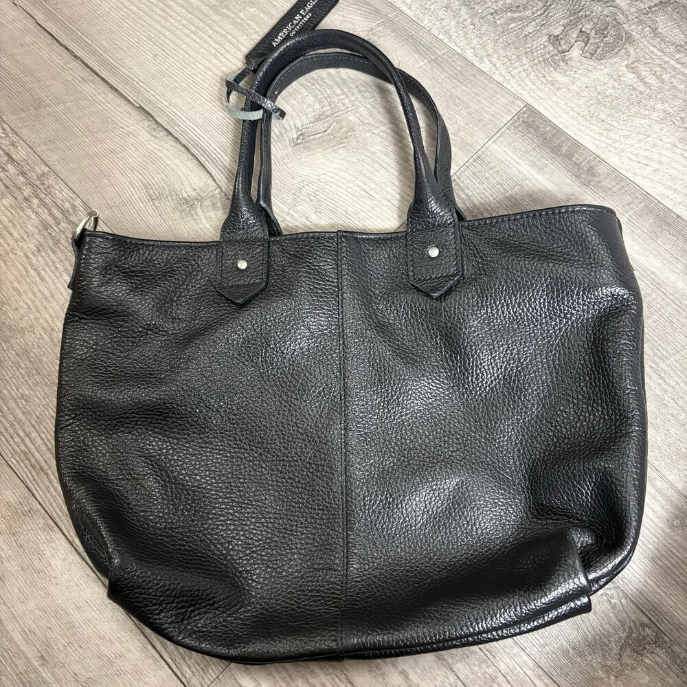 American Eagle Genuine Black Leather Handbag